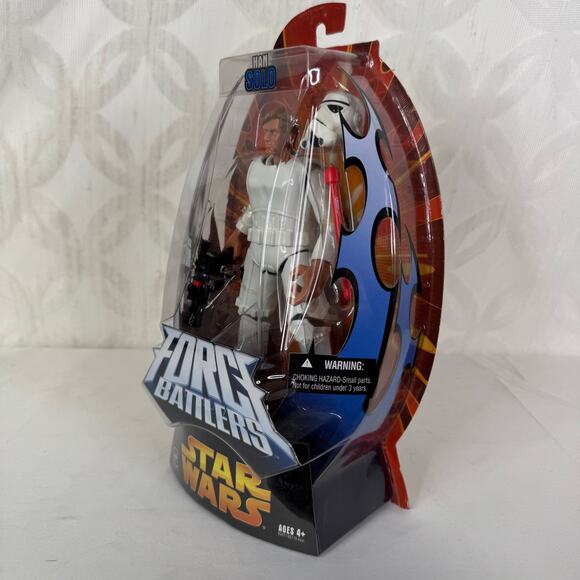 Star Wars Force Battlers Stormtrooper Han Solo 7" Quick-Draw Action Figure New! - Picture 4 of 5